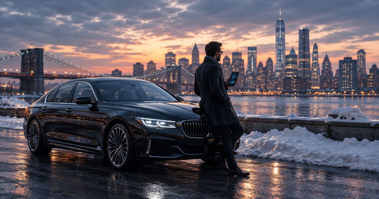 Luxury car rental in NYC for a winter weekend trip
