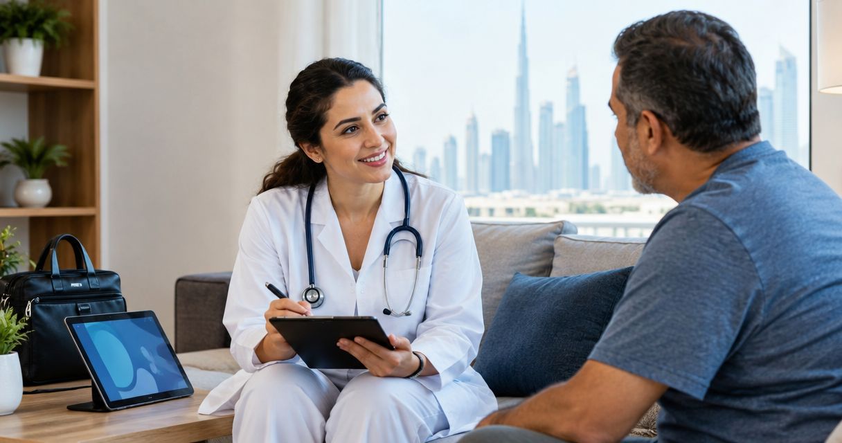 How much does a home doctor visit cost in Dubai?