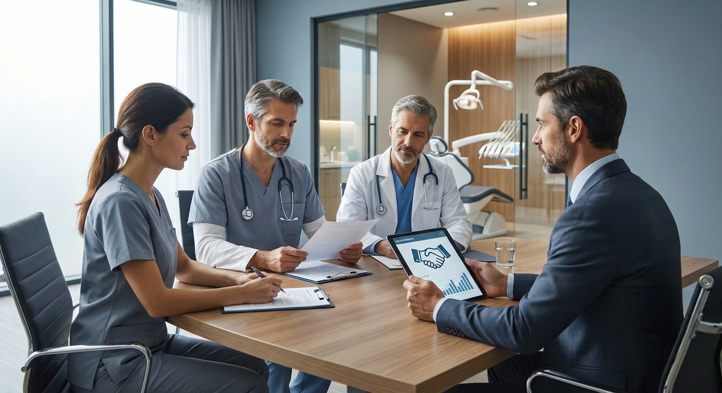 Dental practice broker services for multi-doctor practices