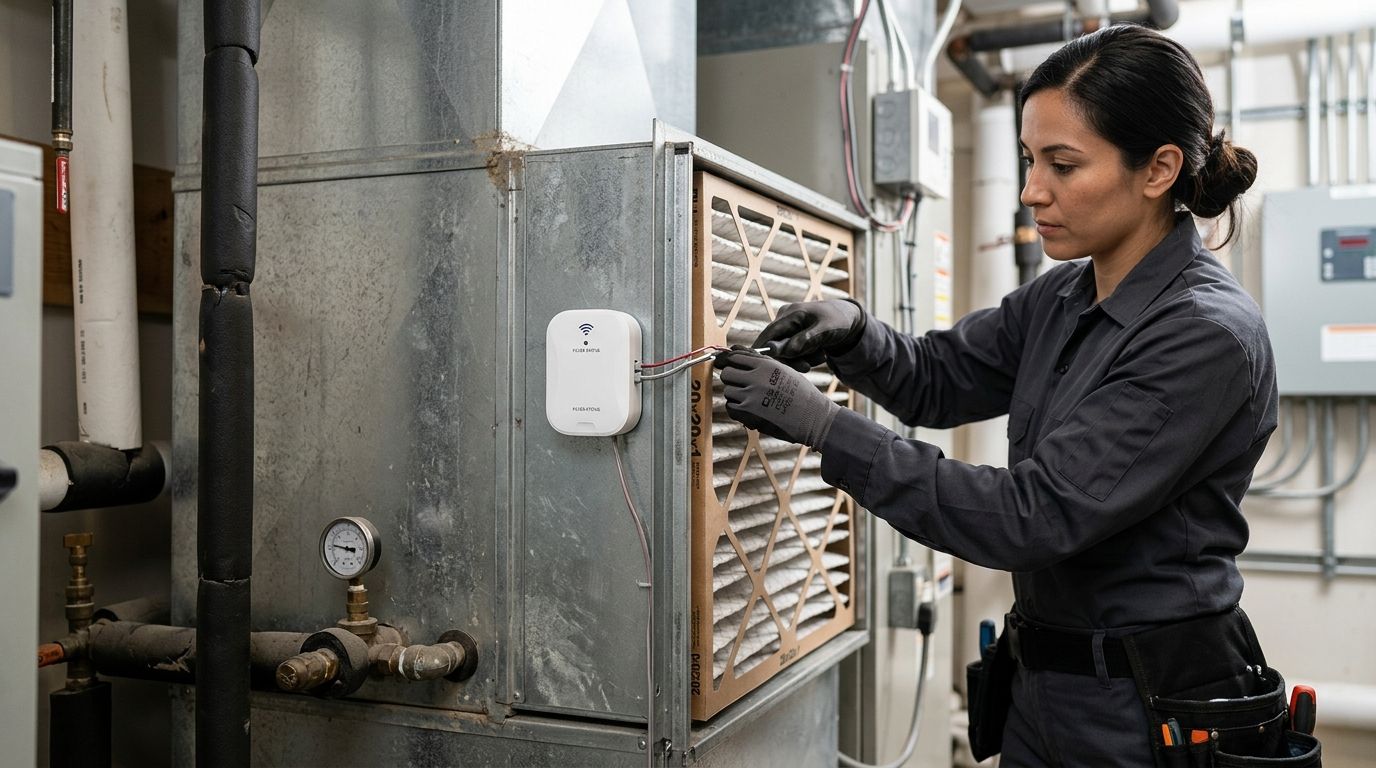 Best IoT sensors for HVAC filter replacement monitoring