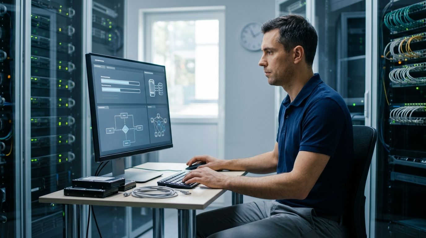 How long does it take to back up a business network for the first time?