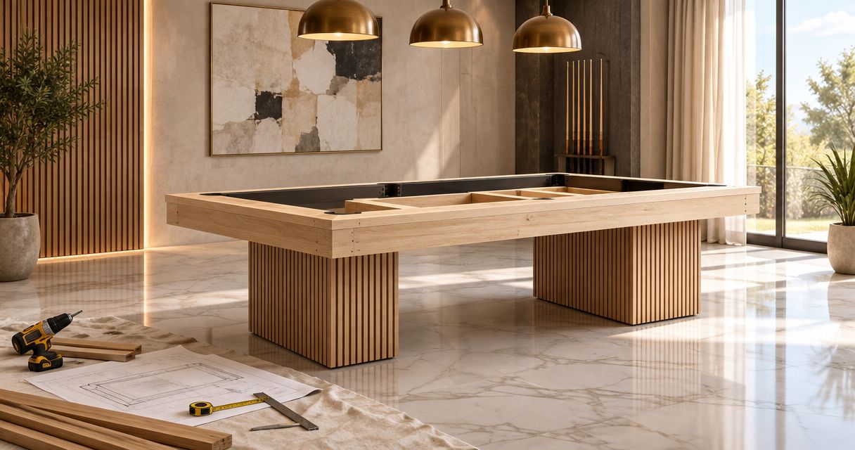 How long does it take to build custom pool-table casework?
