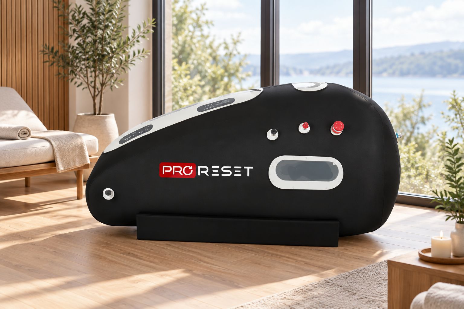 ProReset Oasis Soft-Shell-Kammer in einem Wellnessraum