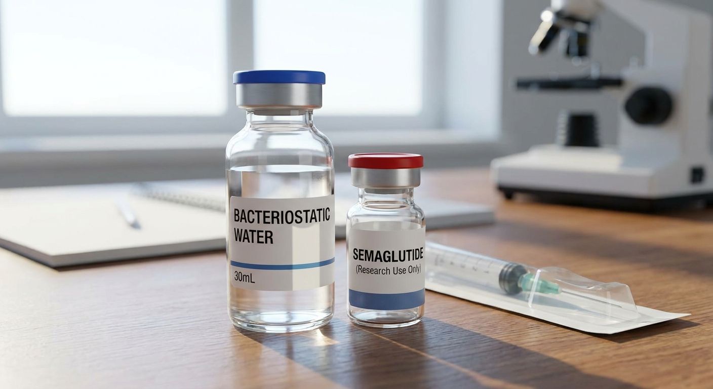 Bacteriostatic water for semaglutide research vials