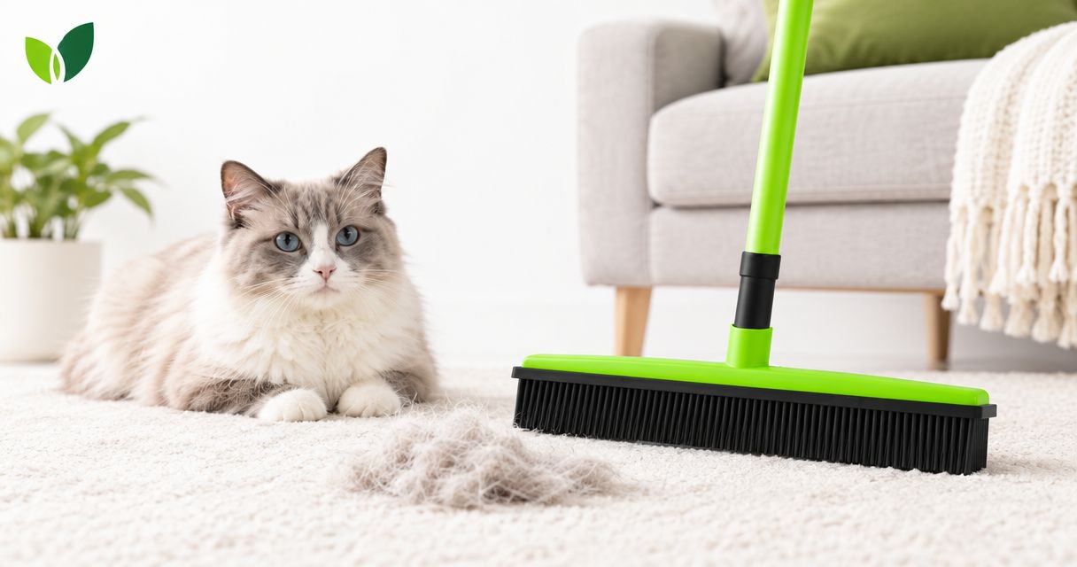 Pet hair removal broom for cat owners: everyday cleanup