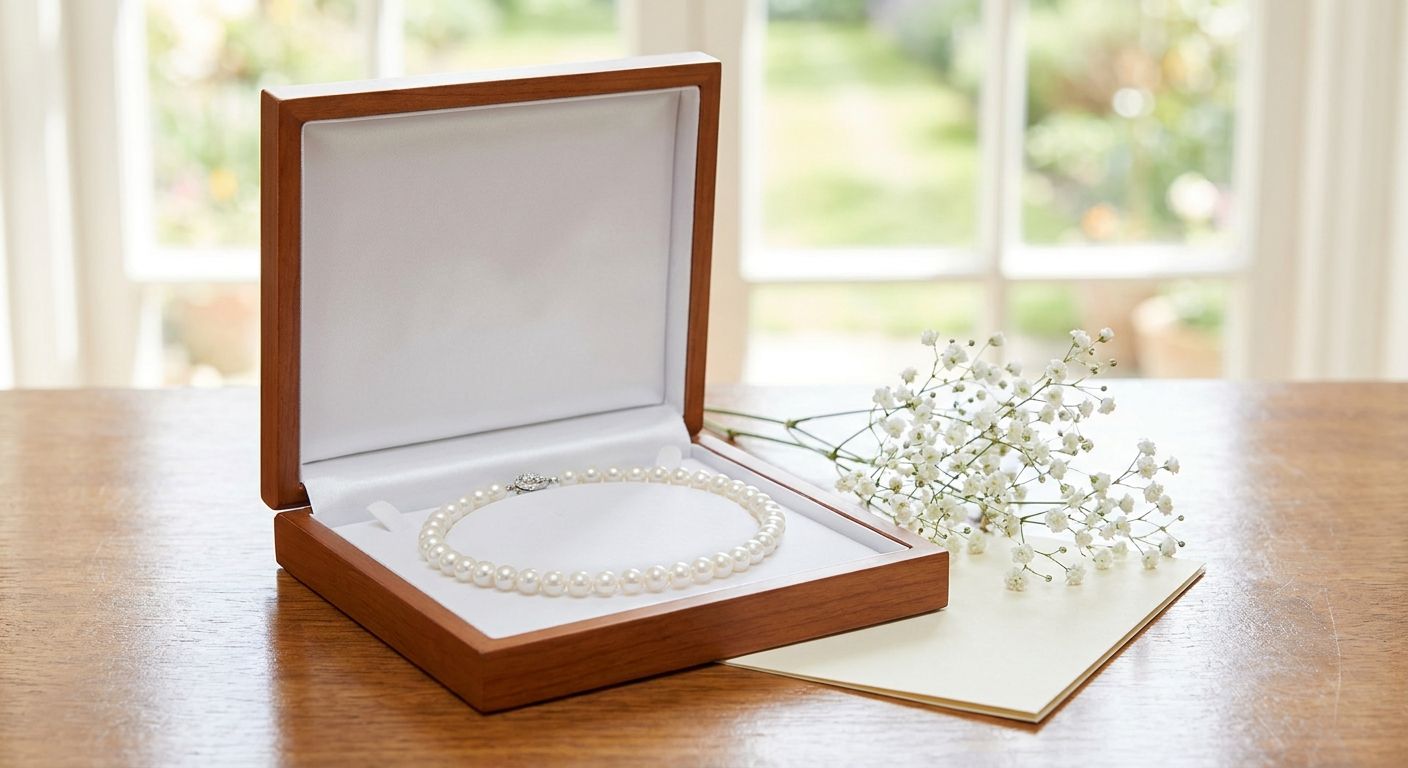 Pearl necklaces for wedding gift shoppers
