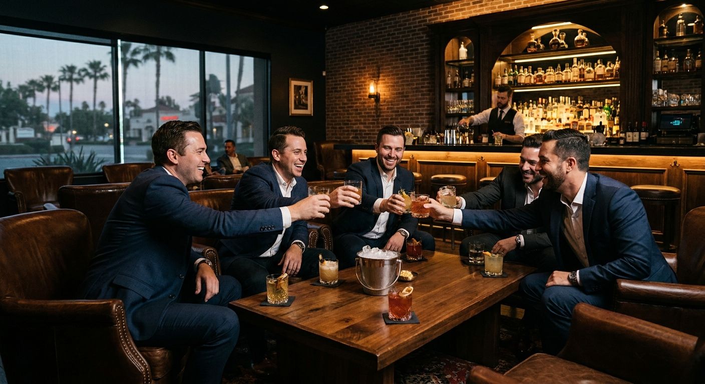 Cocktail lounge for bachelor parties