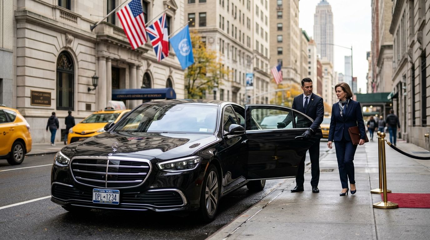 Car service for consulate and diplomatic staff in NYC