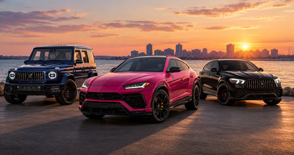 Luxury car rental in Maryland for a retirement celebration