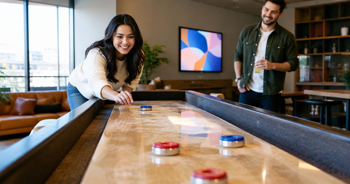 Can you play shuffleboard without booking a batting cage session?