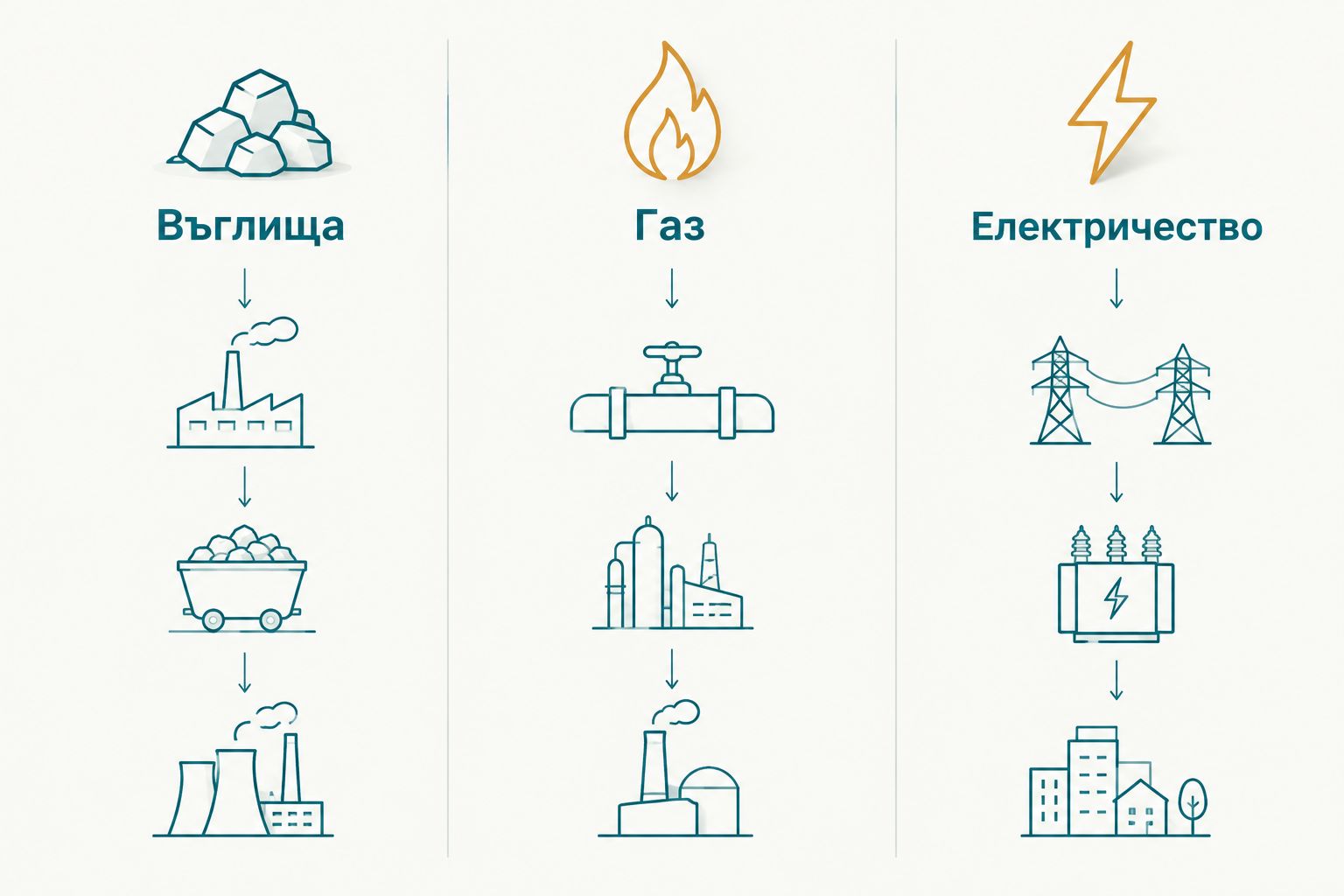 Сравнение на трите вида захранване за барбекю: въглища, газ и електричество.