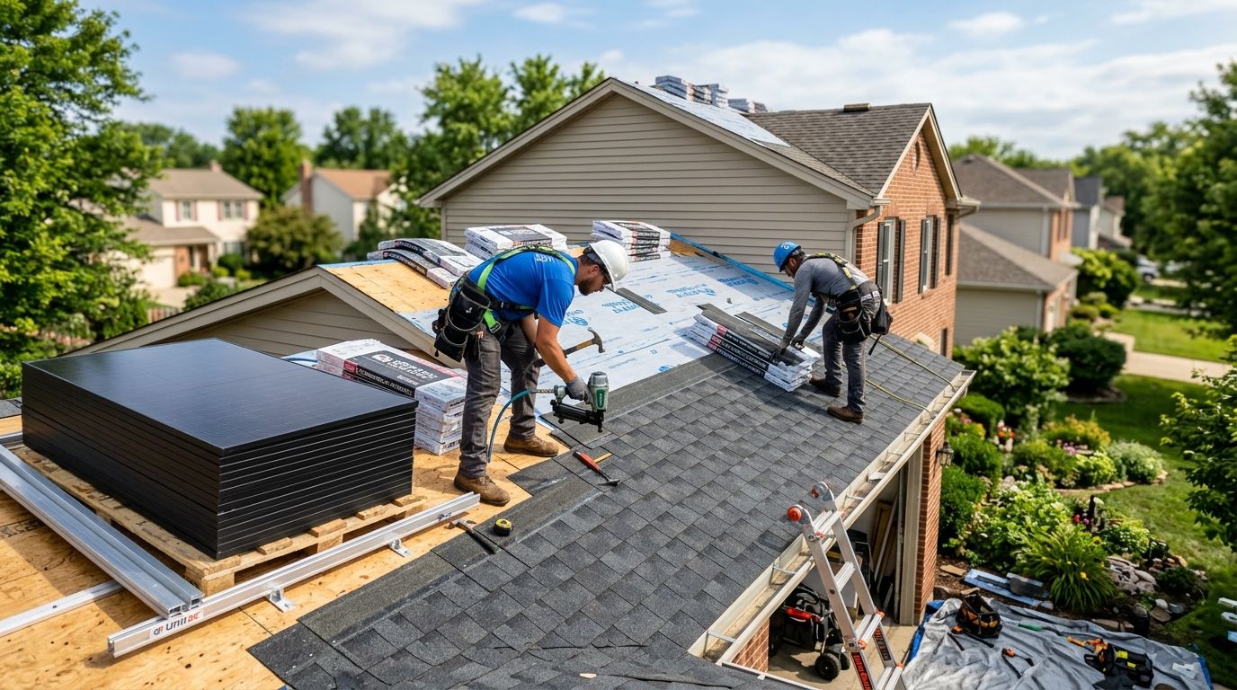 Roof replacement before installing solar panels