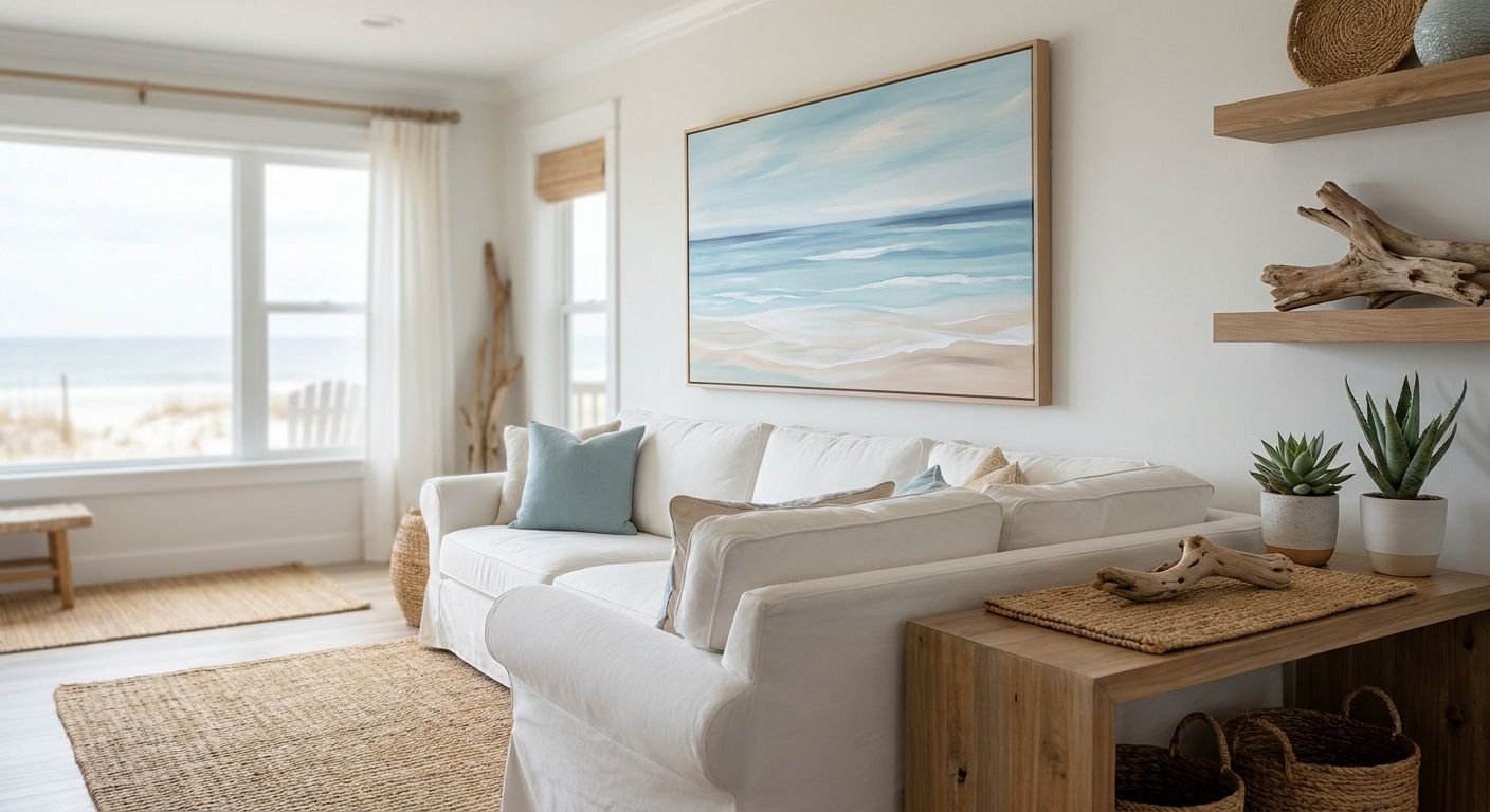 Wall art for beach house holiday homes