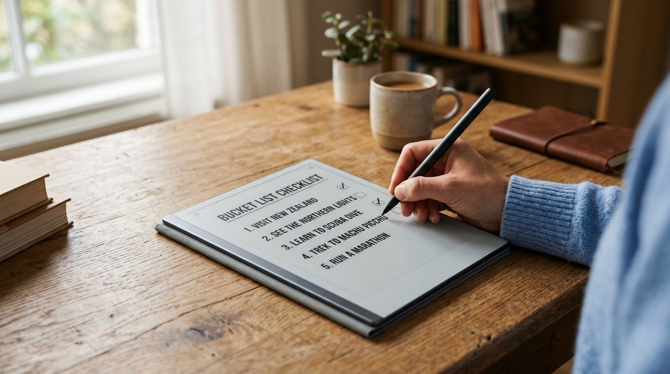 How to load your bucket-list checklist onto a reMarkable