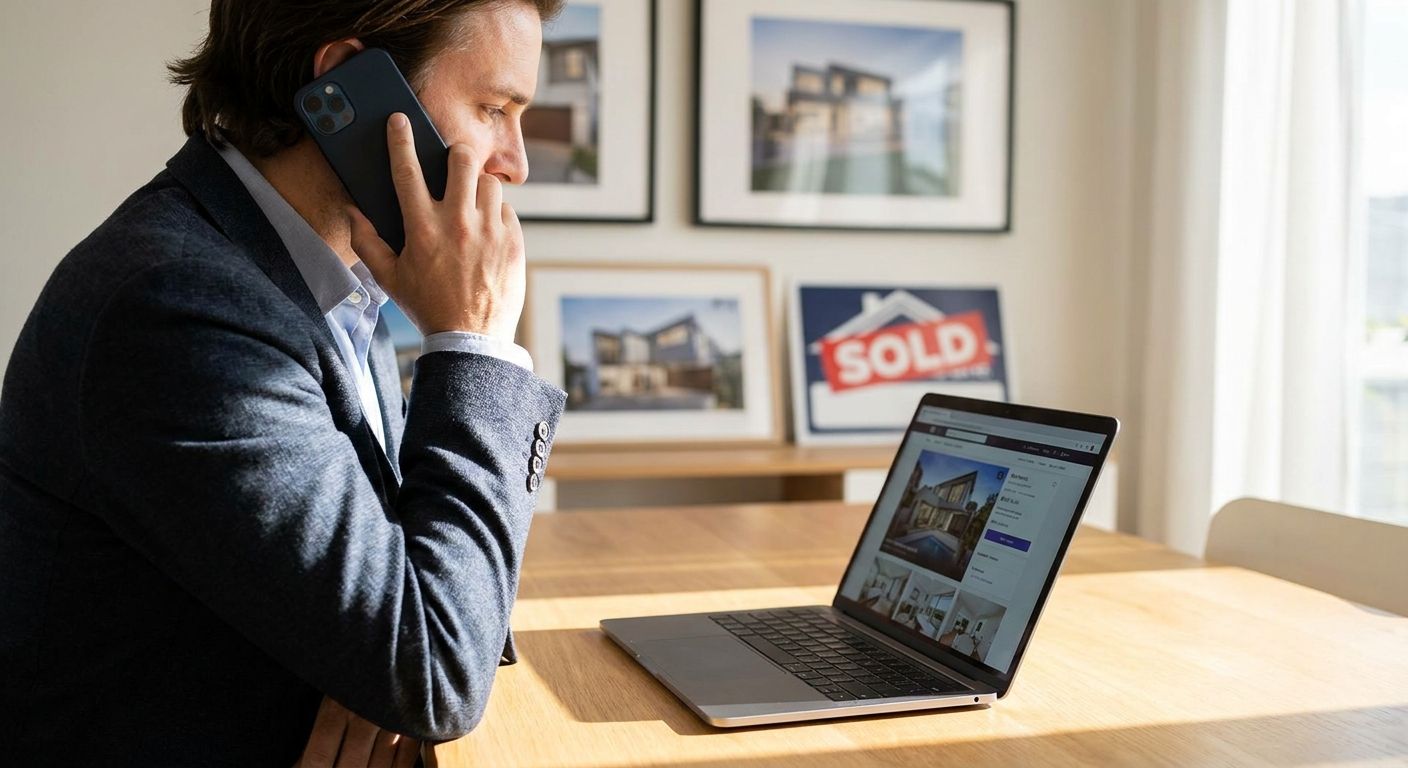 Phone announcements for real estate agents