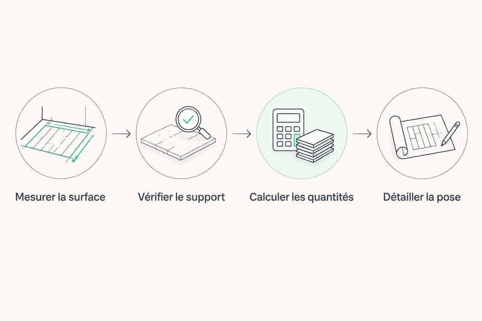 Les étapes pour comparer deux projets de crédence sur un périmètre identique.