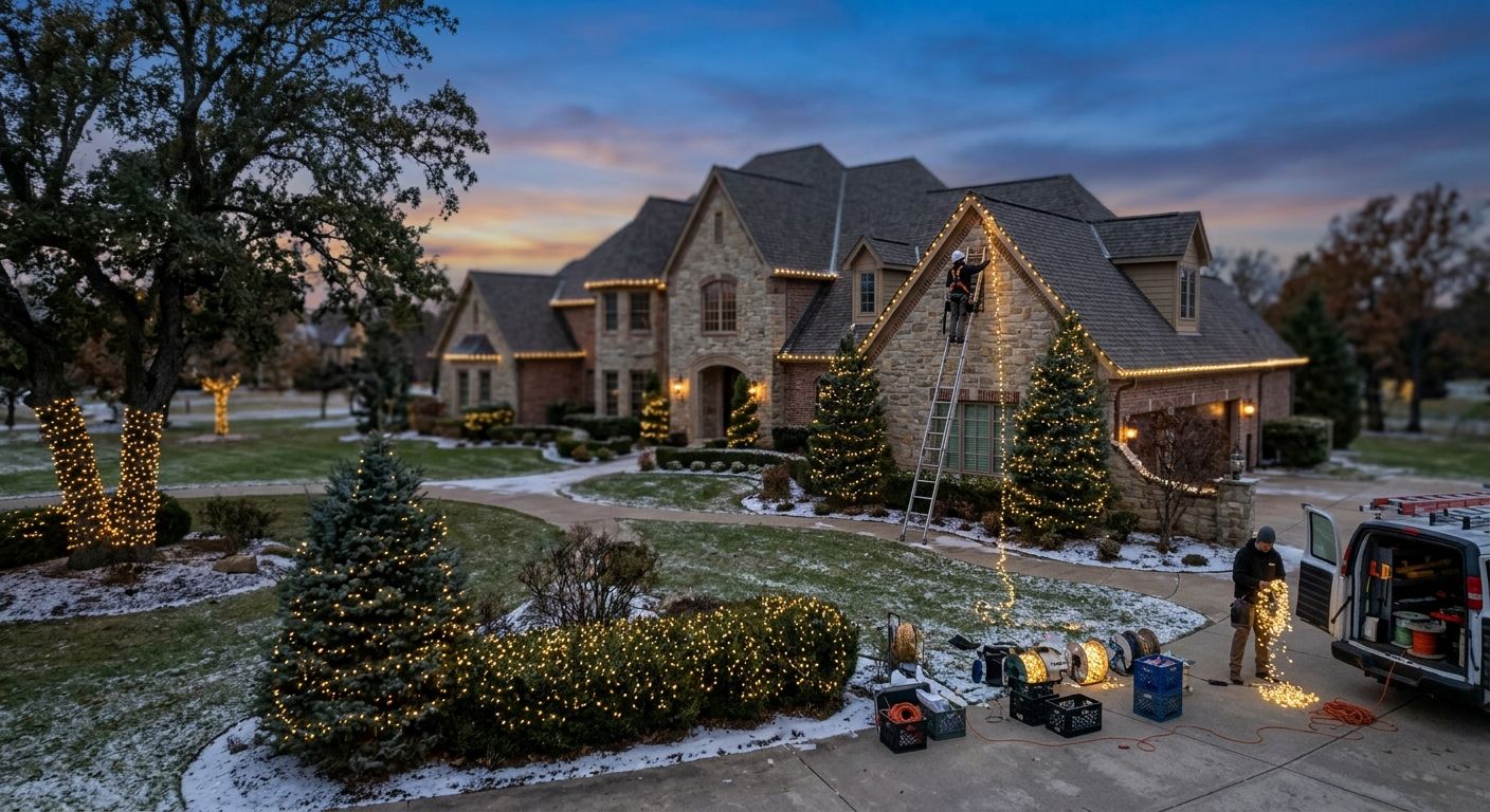 How much does Christmas light installation cost for an estate?