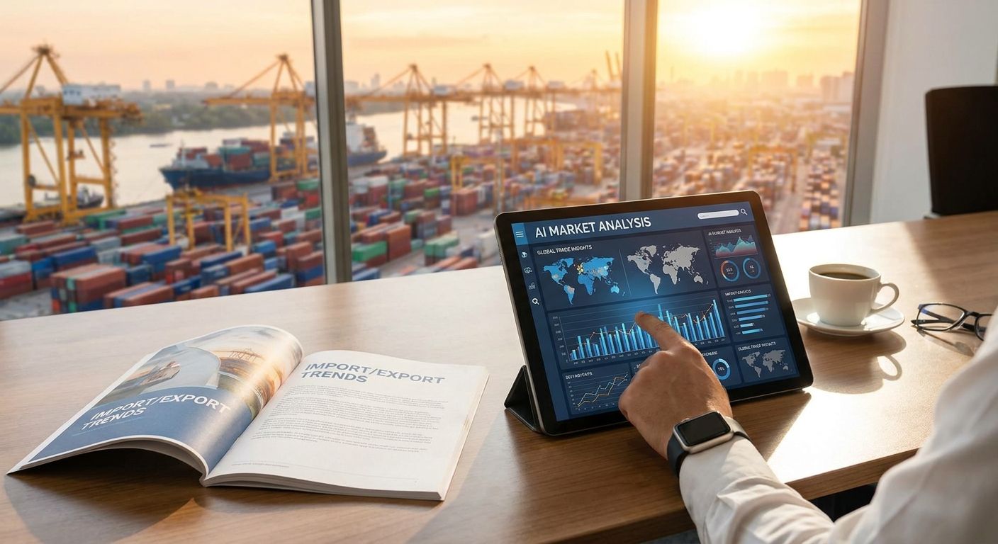 AI market research reports for import export businesses