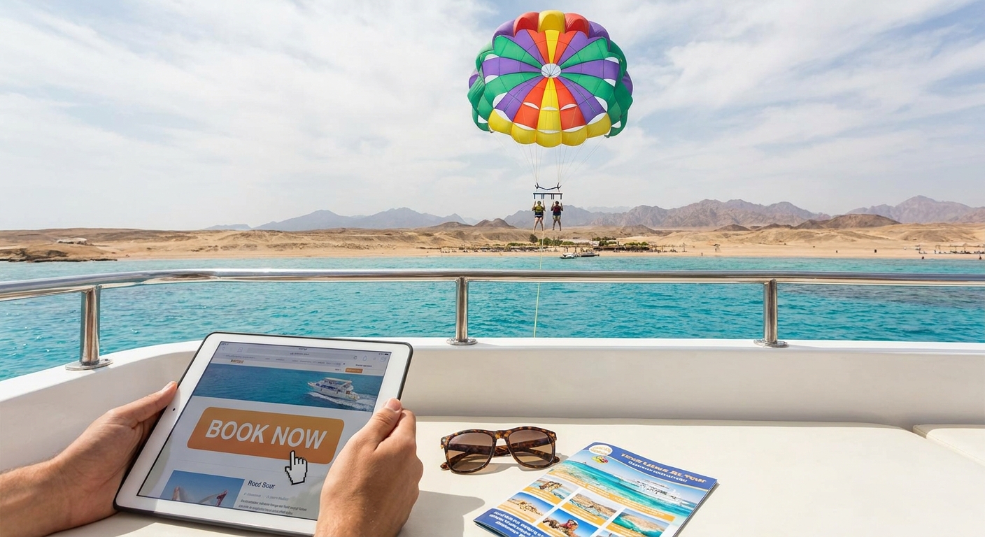 How to book a parasailing trip in Hurghada