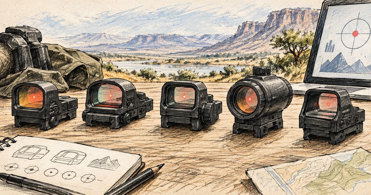 Red dot sights ranked by price in South Africa 2026