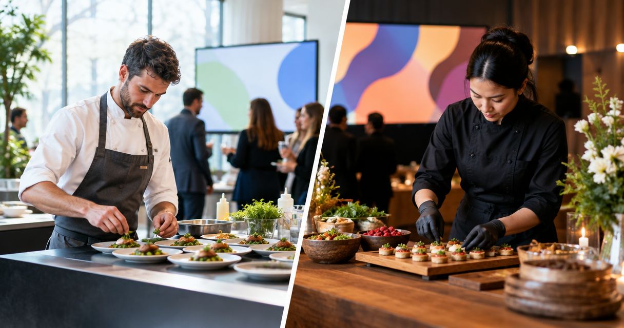 myCHEF vs Taste Studio: comparing event service scope