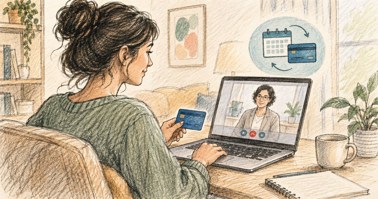 Pay for online therapy in monthly installments by card