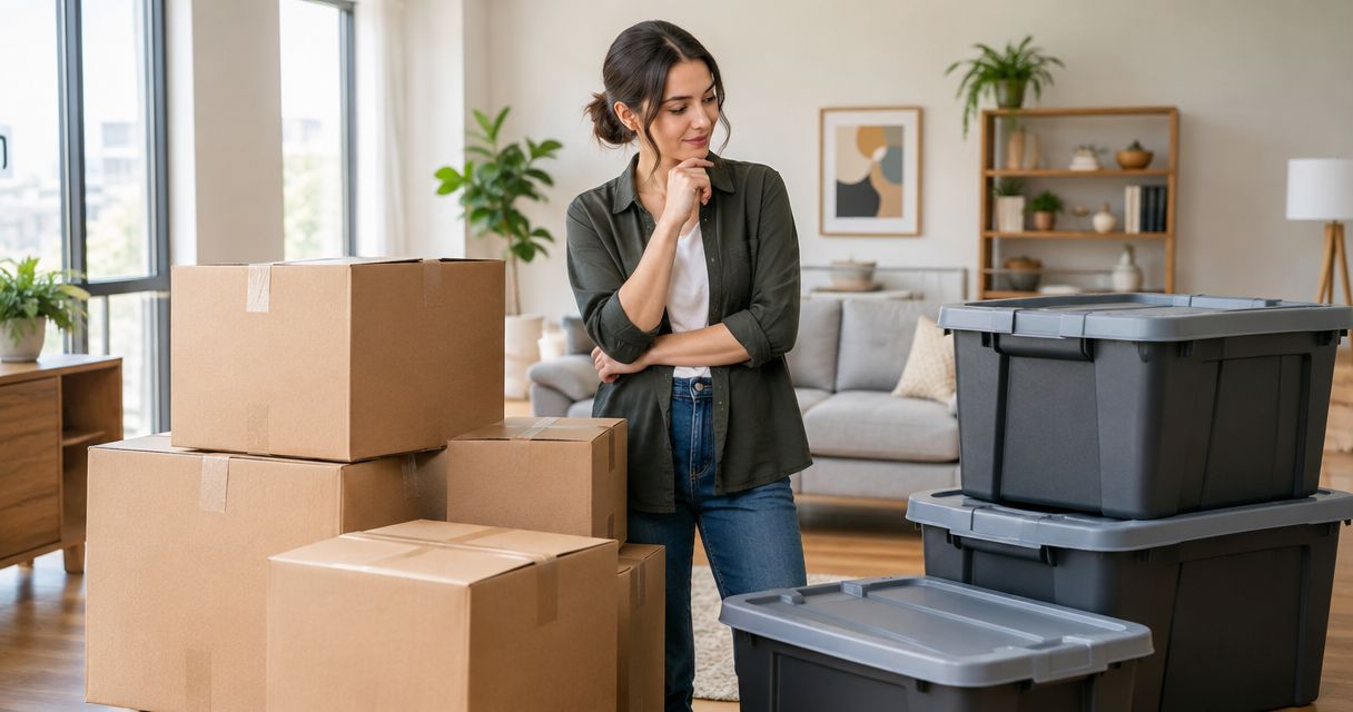 Moving boxes vs plastic bins ranked by cost and durability 2026