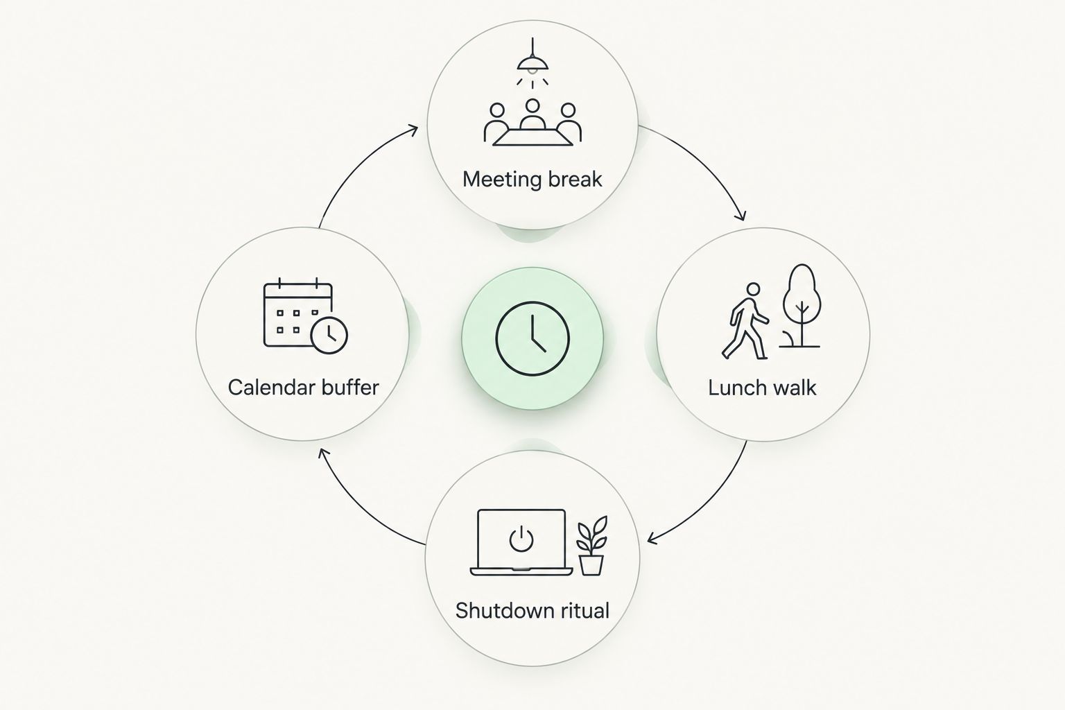 Four workday transitions that create opportunities to leave the desk