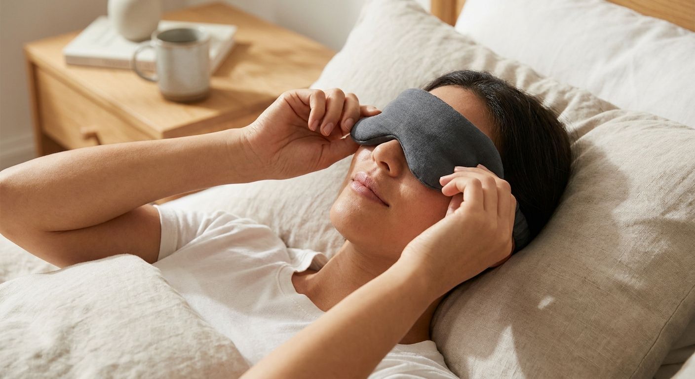 How to use a weighted eye mask for better sleep