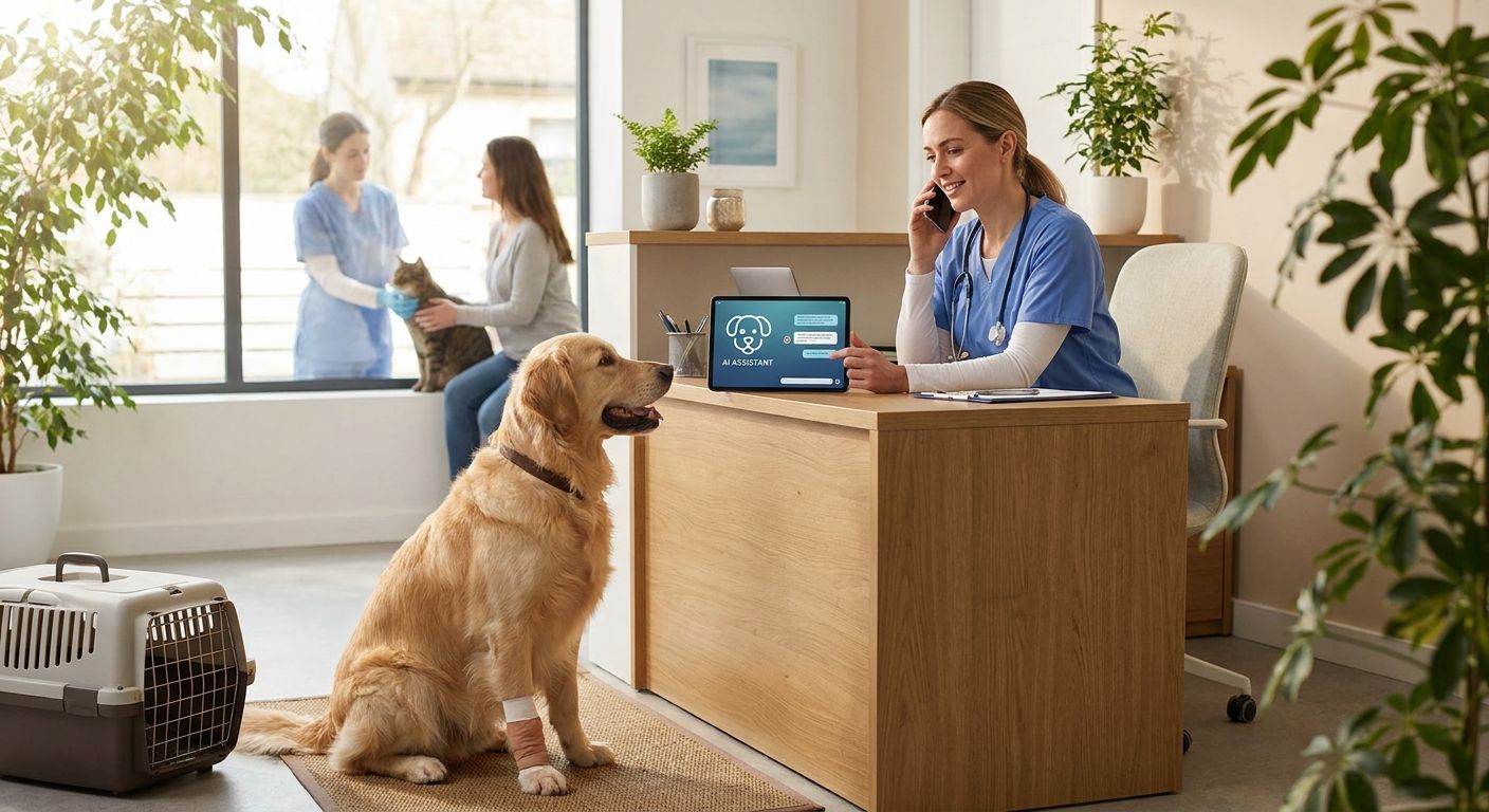AI customer service agent for veterinary clinics
