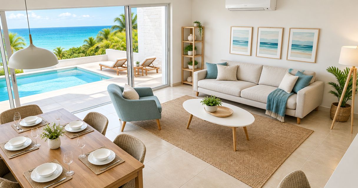 Casas vacacionales en Cancún: cómo repartir 3 recámaras