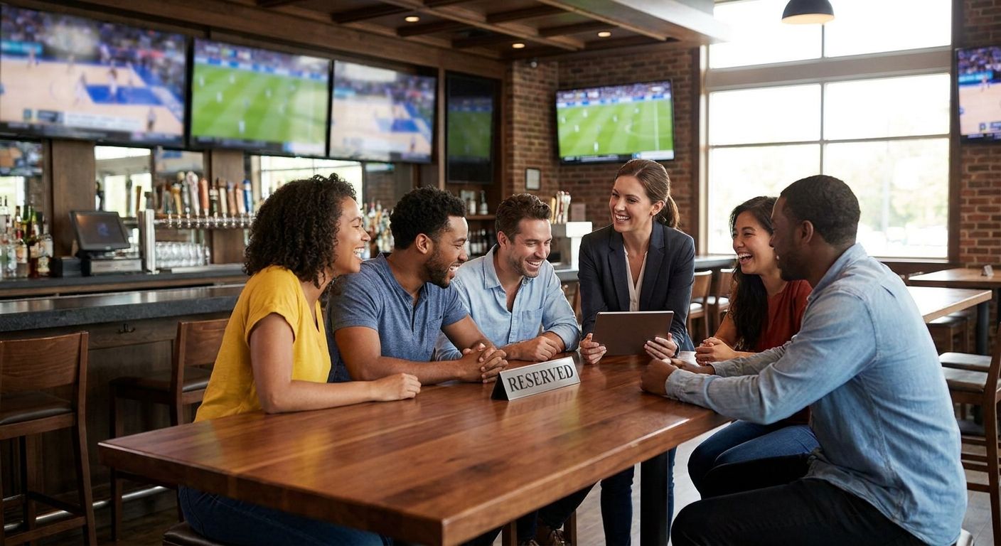 How to book a group event at a sports bar