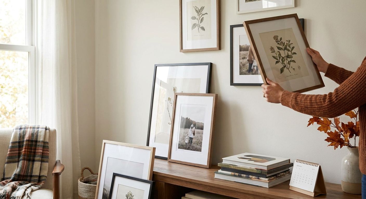 How to plan a wall art rotation for seasonal decor