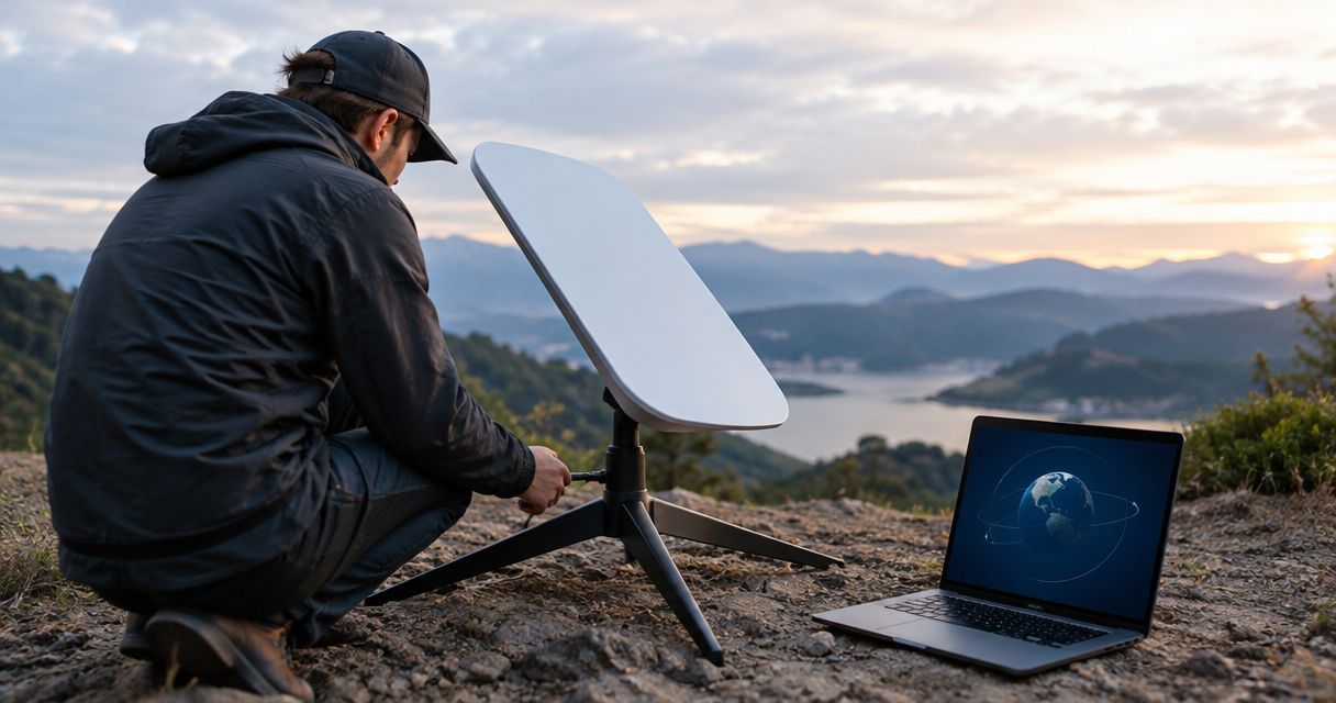 How long does satellite terminal setup take?