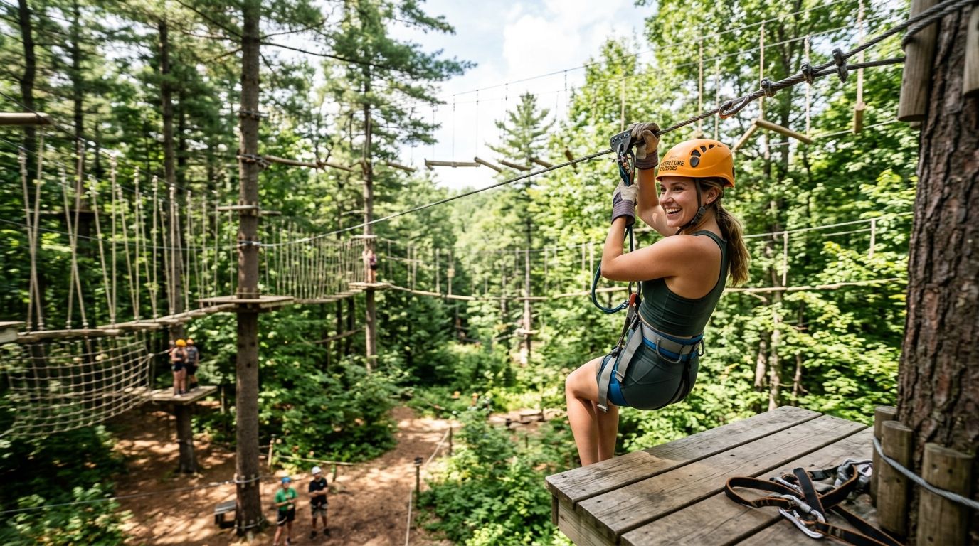 Paid media for high ropes and zip line adventure courses