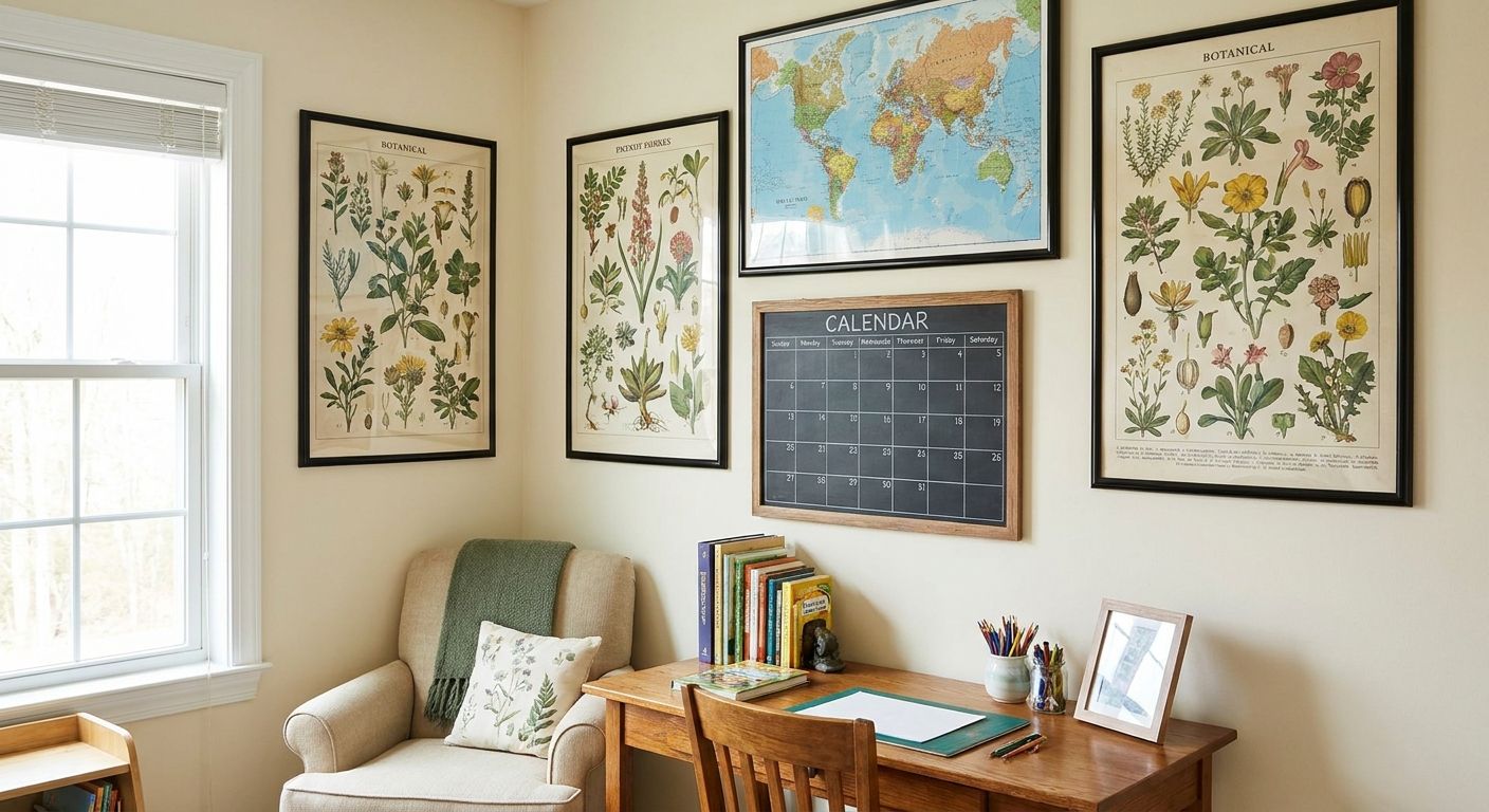 Wall art for homeschool rooms