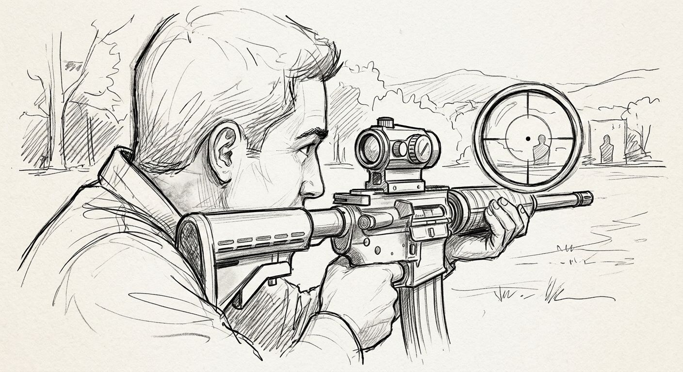 How much magnification do you need with a red dot sight?