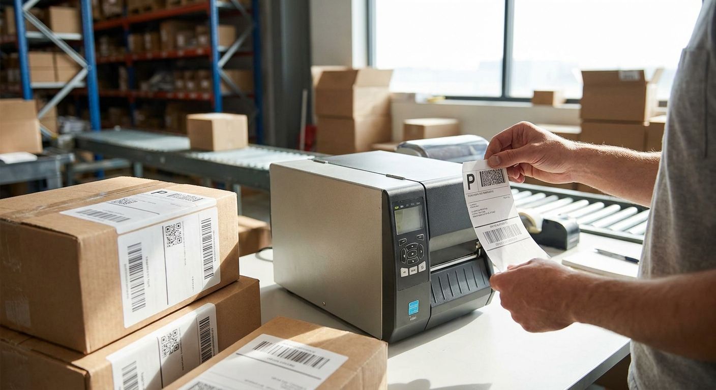 Shipping label printers for logistics and e-commerce