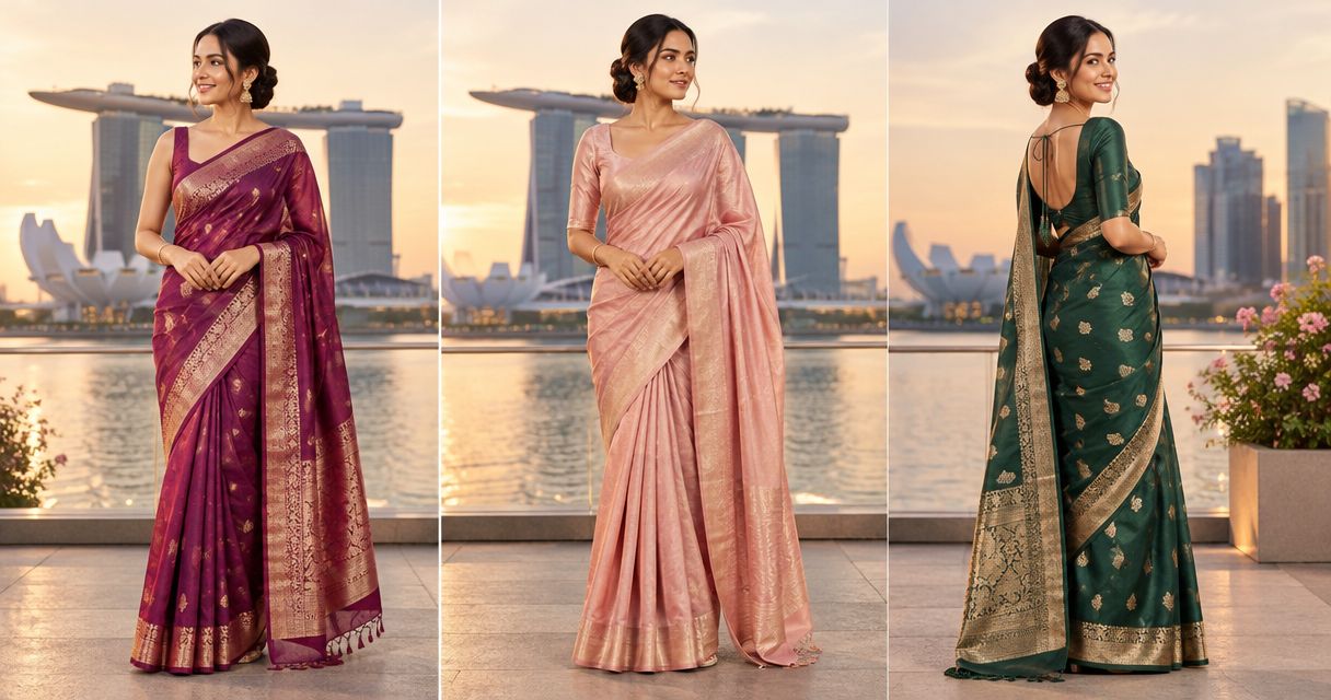 Best saree draping styles for Singapore events