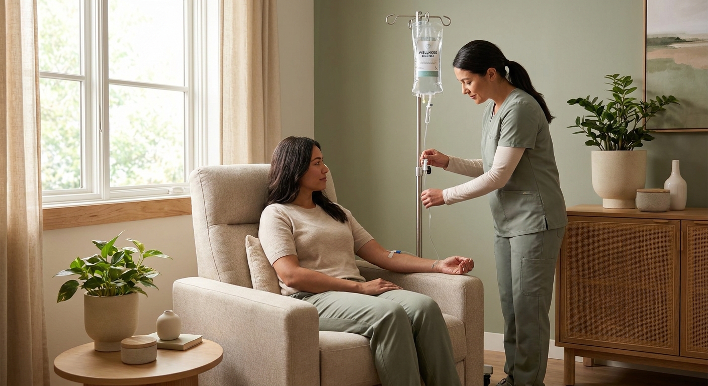IV vitamin therapy for stress and adrenal fatigue