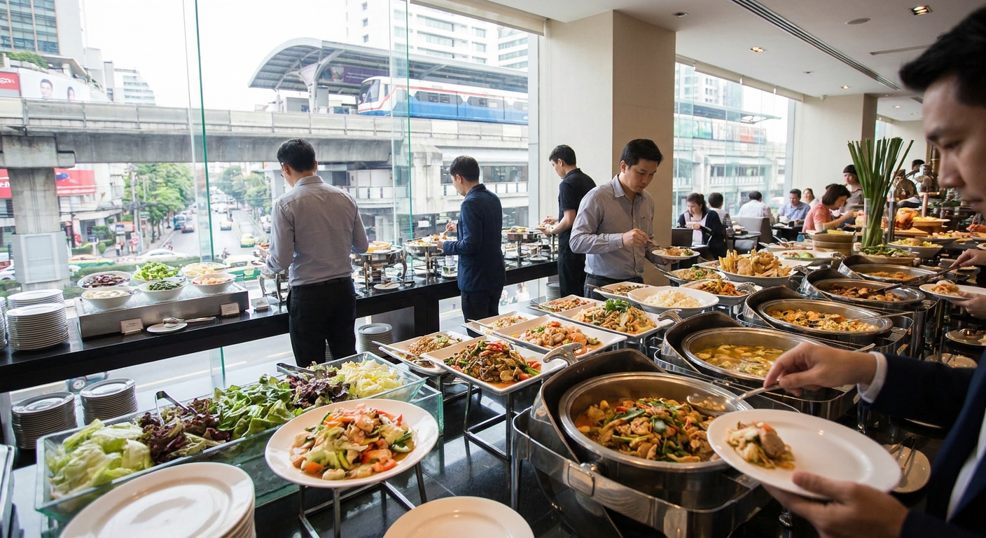 Best buffet near BTS Phaya Thai for quick lunch