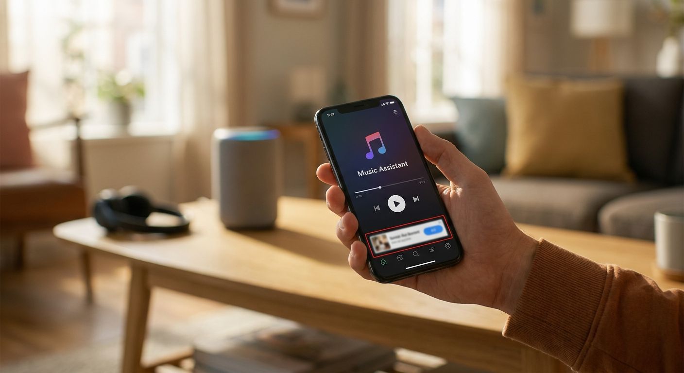 Ad monetization for AI music and audio assistant apps