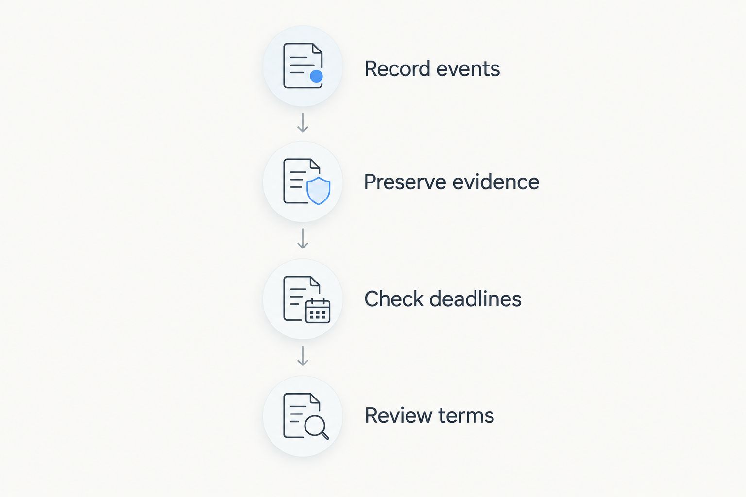 Four stages for preparing a claim enquiry and reviewing a solicitor's terms