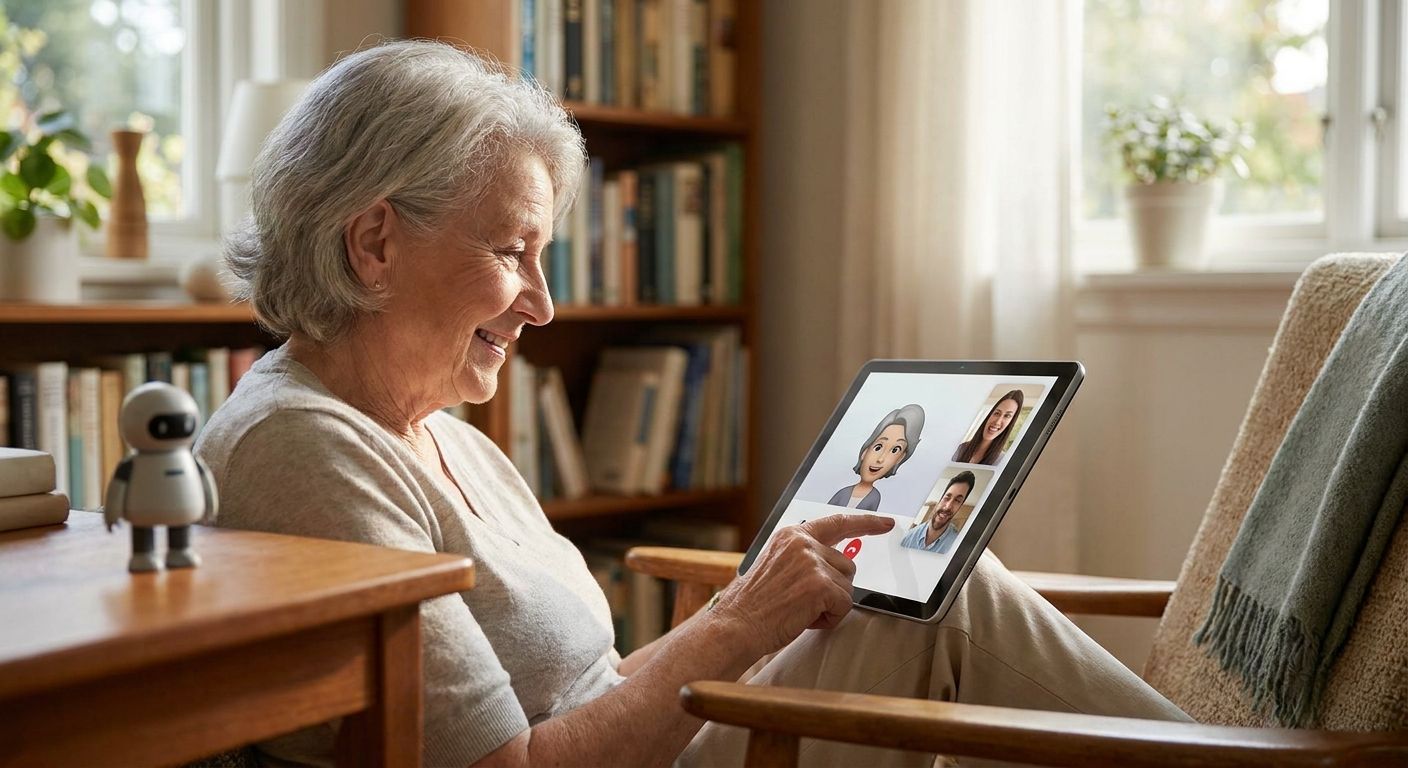 AI companion for grandparents who live far from family