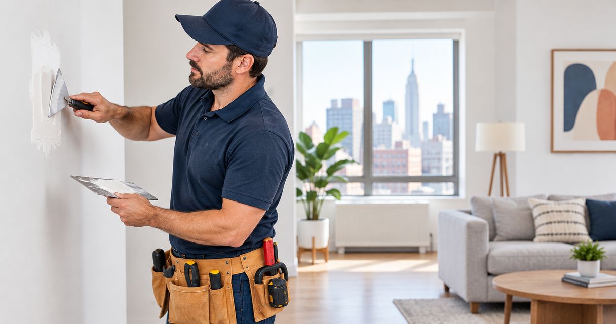 Best drywall patch repair services for NYC apartments