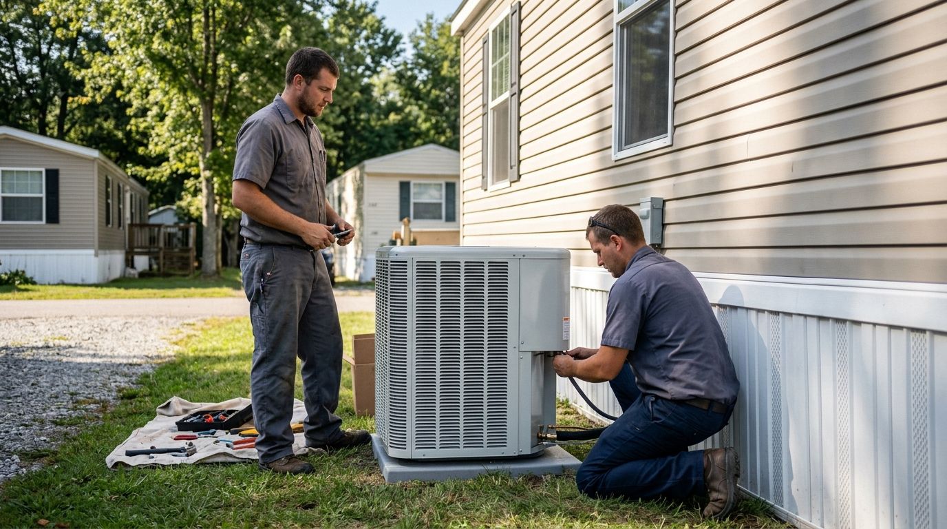 HVAC replacement for manufactured and mobile homes