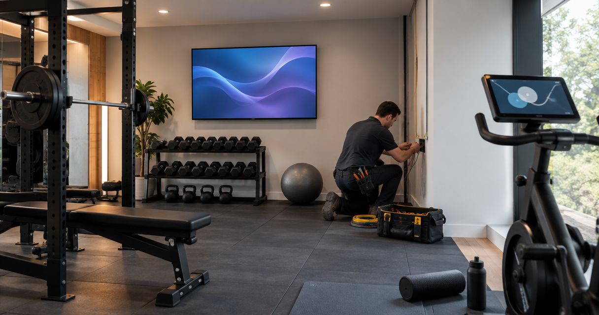 Electrical wiring for home gyms and fitness rooms