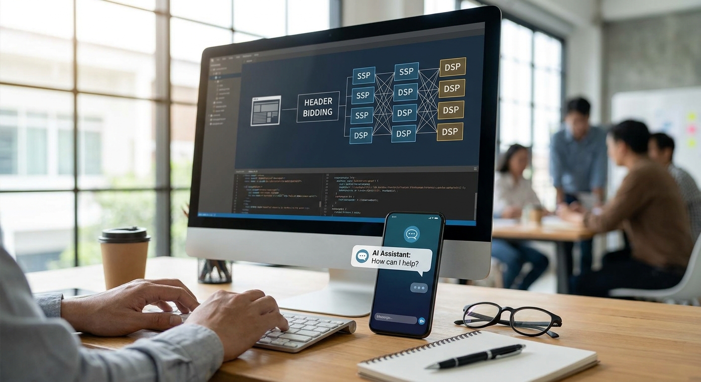 How to set up header bidding for an AI chat app