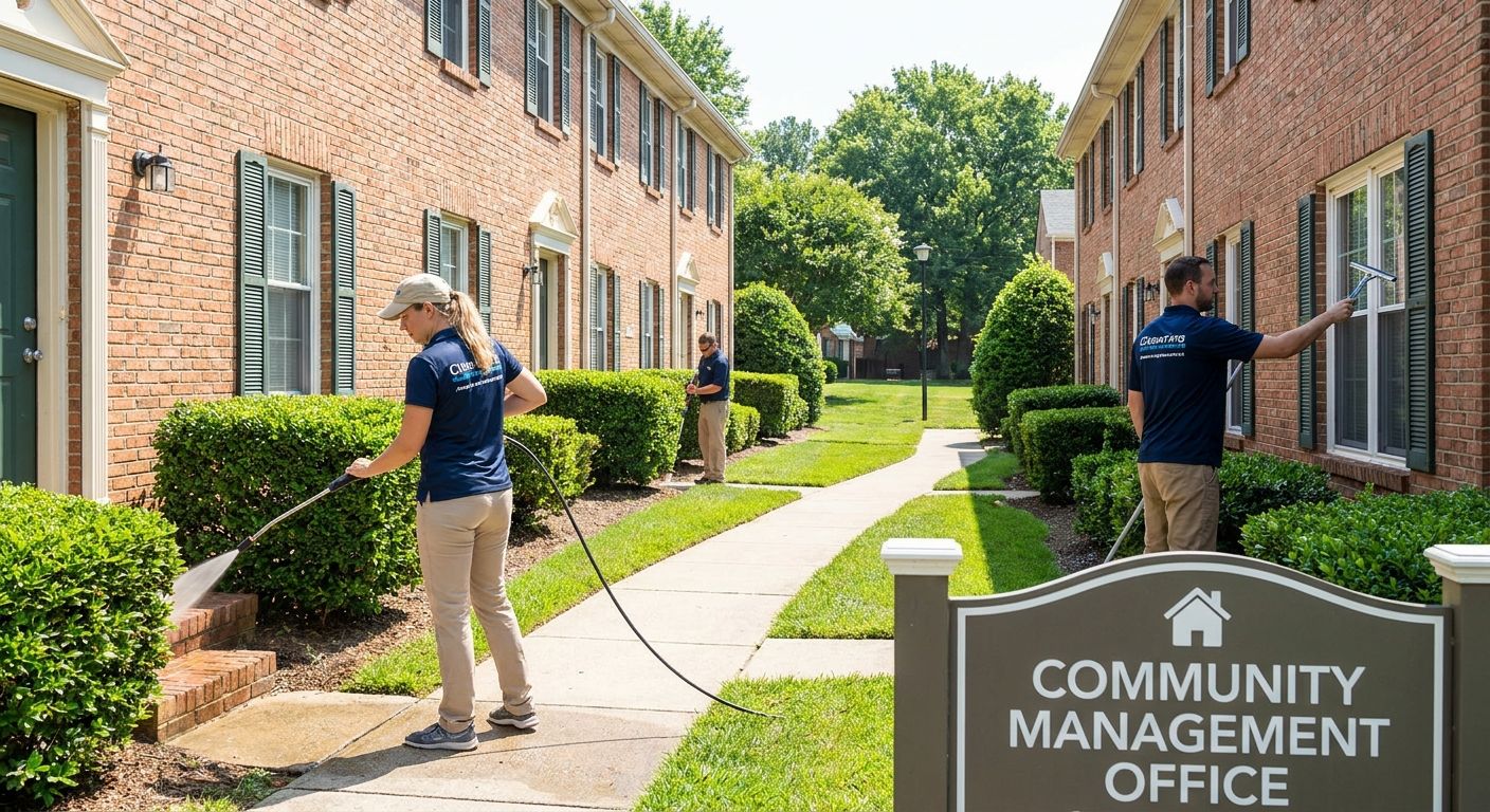 House cleaning for HOA managed townhome communities