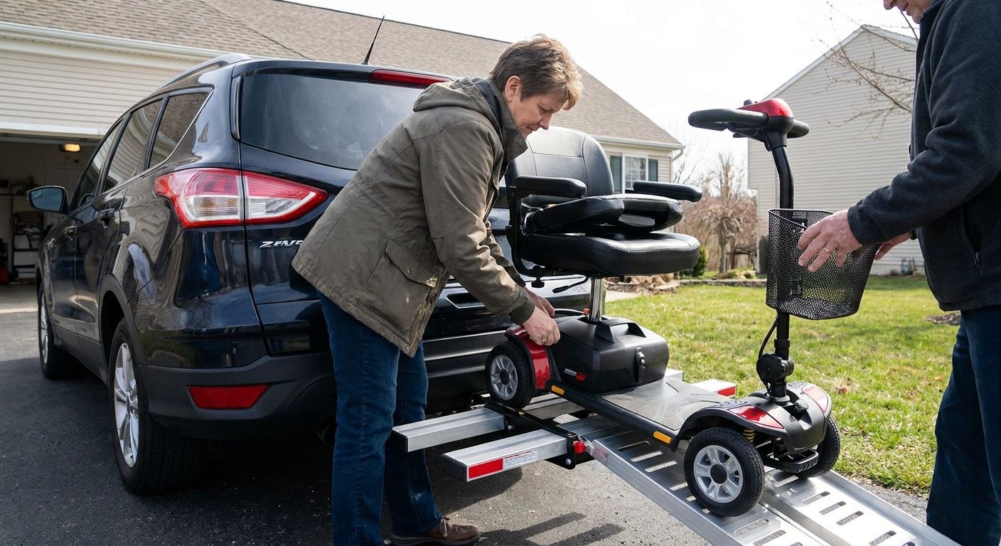 How to transport a mobility scooter safely